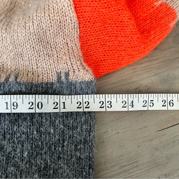 TENSIONE IN Colorblock V-Neck Cardigan Sweater SZ Large Mohair Wool Blend Italy - Picture 8 of 10